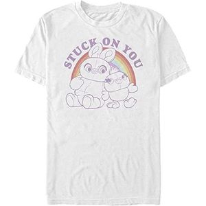 Disney Toy Story 4 - Rainbow Pals Unisex Crew neck T-Shirt White 2XL