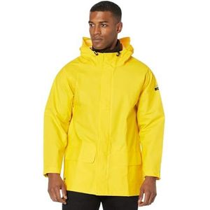 Helly Hansen Workwear Mandal verstelbare waterdichte jassen voor heren - Heavy Duty comfortabele PVC-gecoate beschermende regenjas, lichtgeel - S
