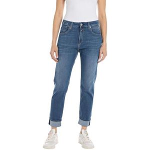 Replay Marty Powerstretch Denim Jeans voor dames, 009, medium blue., 25W x 28L