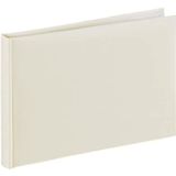 Hama Fotoalbum 24x17 cm (fotoboek met 36 witte pagina's, album met pergamijnscheidingsbladen, fotoalbum om zelf vorm te geven en te plakken) beige pastel