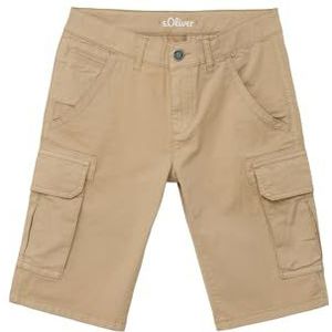 s.Oliver Junior Uniseks cargobermuda voor kinderen, slimfit, Beige 8195, 134