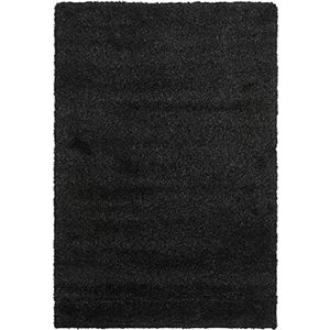 Safavieh Shaggy tapijt, SG151, geweven polypropyleen, zwart, 120 x 180 cm