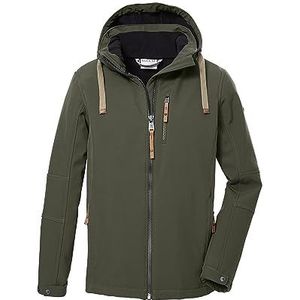 G.I.G.A. DX Heren Softshelljas/outdoorjas met afritsbare capuchon GW 35 MN SFTSHLL JCKT, olive, XL, 40807-000