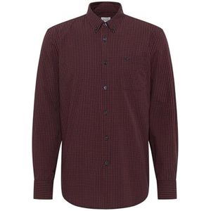 MUSTANG Chester herenhemd met button-down-kraag, Brown Navy Gingham 12668, 3XL