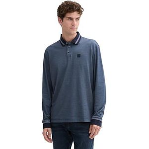 T-shirt - Mélange - Jersey - Lange Mouw - Normale Pasvorm