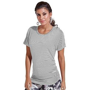 Skechers Dames Dart T-shirt met korte mouwen, zwart, X-Small