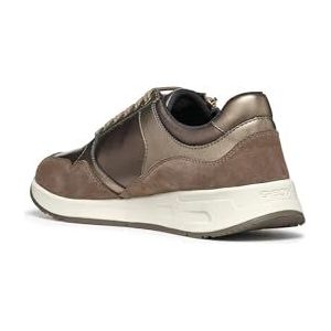 Geox D Bulmya B Sneakers voor meisjes, Dk Taupe, 36 EU