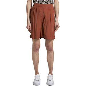 TOM TAILOR Dames Loose fit bermuda shorts met elastische band 1019434, 16058 - Saddle Brown, 34
