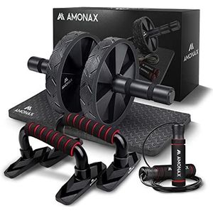 Amonax Fitness-oefening, krachttrainingsapparatuur voor buikspieren, gewichtsverlies, sportaccessoires voor mannen en vrouwen