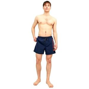 JACK & JONES JPSTFIJI JJSWIM SPLICELOGO LY SN zwemshorts, marineblauwe blazer, S, marineblauwe blazer, S