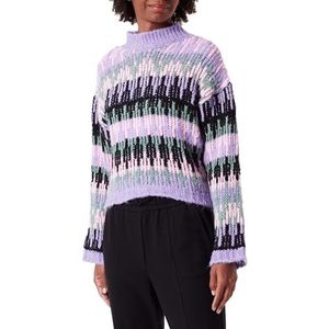 Trendyol Dames etnische lange mouwen regular sweater, lila, S