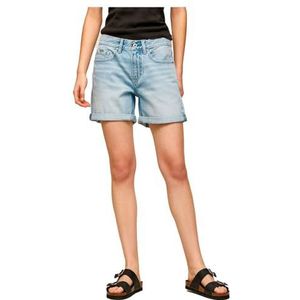 Pepe Jeans Dames Mable Shorts, Denim-PE7, 24W, Denim-pe7, 24W