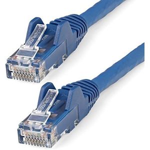 StarTech.com 10m CAT6 Ethernet Kabel, LSZH (Low Smoke Zero Halogen), 10 Gb 650MHz 100W PoE, Snagless RJ45 10GbE UTP Netwerk Patchkabel met Trekontlasting, Blauw, CAT 6 Kabel, ETL (N6LPATCH10MBL)
