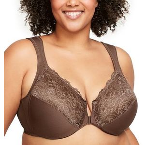 Glamorise Plunge Bra dames, Mokka, 110D