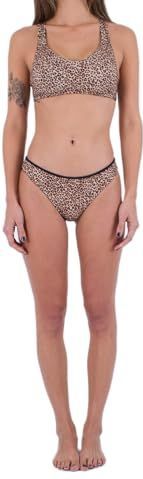 Hurley - Max Leopard - Bikinibroekje - Brown Sugar - Rekbare Stof