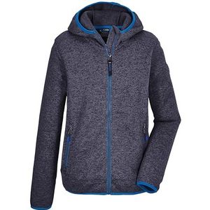 killtec jongens Gebreid fleecejack/fleecejack met capuchon KOS 354 BYS KNTFLC JCKT, dark navy, 116, 41766-000