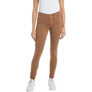 Replay Luzie Hyperflex Colour X-Lite Skinny fit jeans voor dames, 348 Tobacco, 31W x 28L