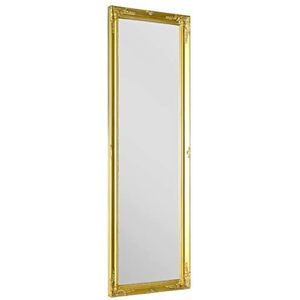 MirrorOutlet Volledige lengte Shabby Chic Tall Gouden muur Spiegel: 122 x 41cm
