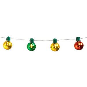 Boland 13447 - led-lichtketting kerstklokken, lengte 140 cm, type batterij 2 x AA, decoratie, carnaval, themafeest, Kerstmis