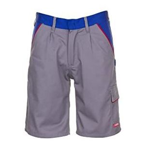 Planam shorts Highline, maat 4XL, zink/korenblauw/rood, 2373068