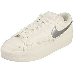 Nike Dames Blazer Low Fur Sneaker, Sail Metalic Silver, 40,5 EU, Sail Metalic Silver, 40.5 EU