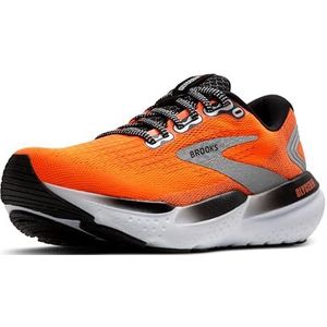 Brooks Glycererin 21 sneakers voor dames, 39 EU, Oranje Zwart Wit, 39 EU