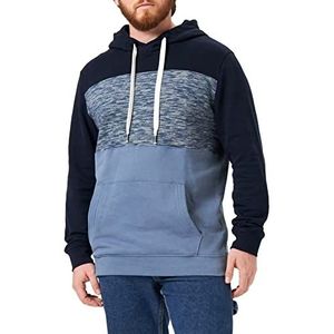 TOM TAILOR Uomini Hoodie in Colourblocking 1032925, 10877 - China Blue, S