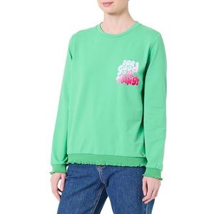 KEY LARGO WSW Feel Good Round Sweatshirt voor dames, Neon Green (1522), XS