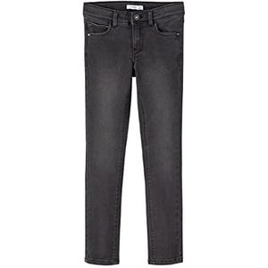 NAME IT Skinny Fit jeans voor meisjes, zwart denim, 128 cm