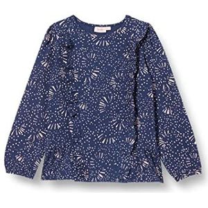 Noa Noa miniature Girl's AmeliaNNM Blouse, Print Blue, 116/6Y