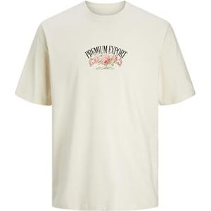 JACK & JONES JORHEAVEN Tee SS Crew Neck TG, Botercrème., L