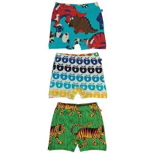 Småfolk Boy's 3 Pack Boys Underpants, Multiple Prints Boxer Shorts, Blue Atoll, 5-6 jaar, blue atoll, 5-6 jaar