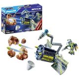 PLAYMOBIL Space Promo Packs 71369 Meteoroïde Vernietiger, Ruimtereizen, ruimte, draaibare scharnierarm en schietende kanonnen, speelgoed voor kinderen vanaf 4 jaar