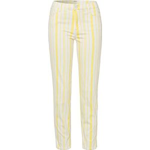 BRAX Dames Style Shakira S Summer Stripes Jeans, Clean Yellow, 32W x 32L