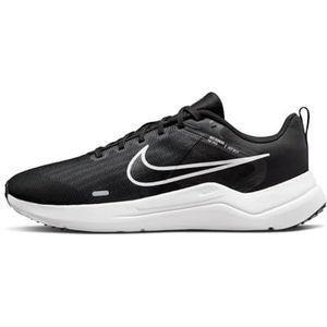 Nike Downshifter 12 hardloopschoenen voor heren, zwart/wit-Dk Smoke Grey-Pure, 48,5 EU, Zwart Wit Dk Smoke Grijs Puur
