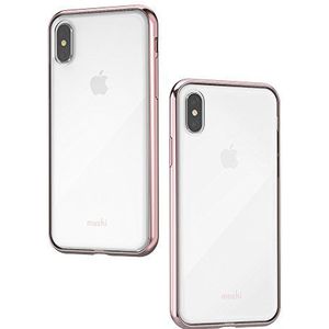 Moshi Vitros Premium beschermhoes voor iPhone X - 30 jaar garantie - stootvast, krasbestendig, Qi compatibel (orchideeënroze)