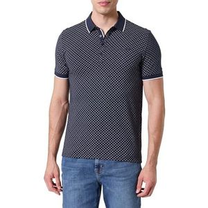 Teddy Smith Pasy 2 MC Total Navy/Dots Poloshirt voor heren, Totaal navy/stippen, XXL