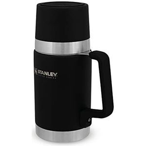 Stanley Master Unbreakable Food Jar 0.5L / 17OZ Foundry Black - Lunchbox houdt 20 Uur Warm, of Koud - Dubbelwandige Isolatie - Lekvrij - BPA-Vrij