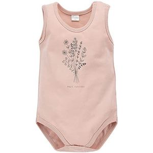 Pinokio Bodysuit mouwloos Summer Mood, 100% katoen, unisex 50-68 (80), Pink Flower, 80 cm