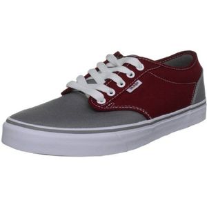 Vans Atwood lage pantoffels met open rug voor dames, Canvas Mid Grijs Rio Rood, 41 EU