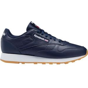 Reebok Classic Leather uniseks-volwassene Sneaker,Blue,34 EU