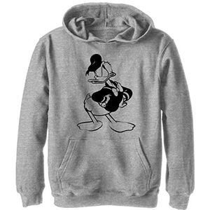 Disney Jongens Klassieke Mickey Alter Print Donald Hoodie, Athletic Heather, S, atletisch heather, S