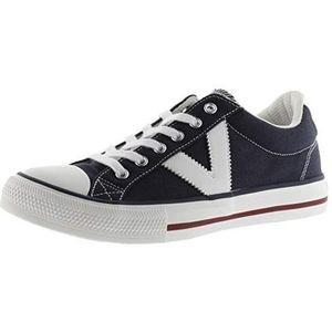 Tribu Canvas & Contrasting Logo & Rubber Toe MARINO 42