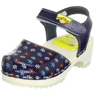 Pippi Langstrumpf meisjes krusmynta slippers, Blauw Blauw 89, 34 EU