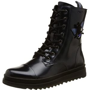 Geox J Gillyjaw Girl A Enkellaarsjes voor meisjes, donkerblauw, 37 EU