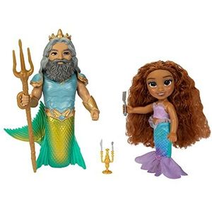 Disney Ariel De Kleine Zeemeermin, Set Van Ariel En Triton, 15 Cm