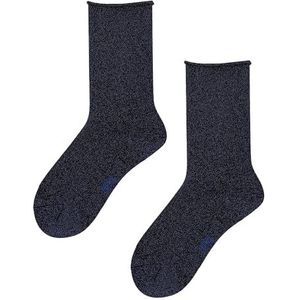 KUNERT Dames Sok SPARKLING CITYNIGHT Fashion Night Blue 39-42, nachtblauw, 39-42 EU