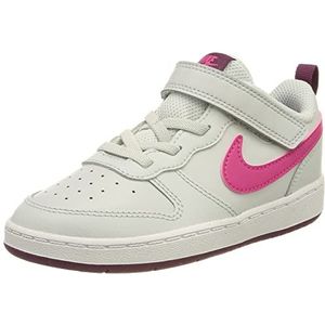 Nike Court Borough Low 2, sneakers voor kinderen en jongens, Pure Platinum Pink Prime Sangria, 35 EU