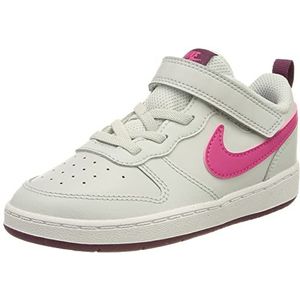 Nike Court Borough Low 2 Gymschoenen voor kinderen, uniseks, Pure Platinum Pink Prime Sangria, 19.5 EU