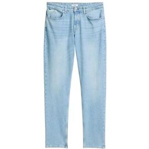 Tapered fit jeans van katoenmix, model 'ARIC'